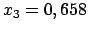 $ x_3 = 0,658$